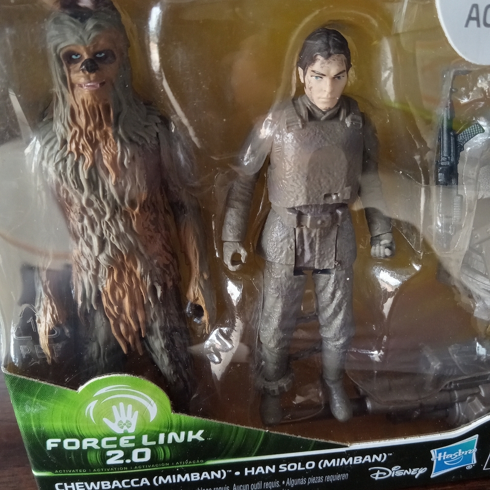 Star Wars Solo Force Link 2.0 Action Figure - Chewbacca & Han Solo (Mimban) 2017 - Picture 2 of 9